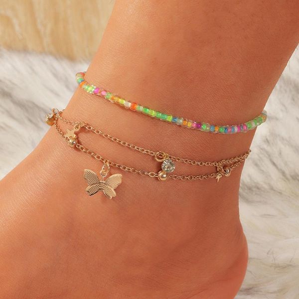 anklets boho beach handmade butterfly anklet metal for women bohemian colorful chain jewelry 2021 fashion sweet bracelets, Red;blue
anklets boho beach handmade butterfly anklet metal for women bohemian colorful chain jewelry 2021 fashion sweet bracelets, Red;blue