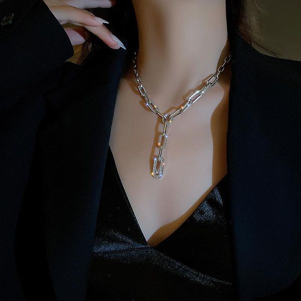 chains 2021 choker collares chain necklace personality sweater long net spring/summer high-end clavicle niche, Silver
chains 2021 choker collares chain necklace personality sweater long net spring/summer high-end clavicle niche, Silver