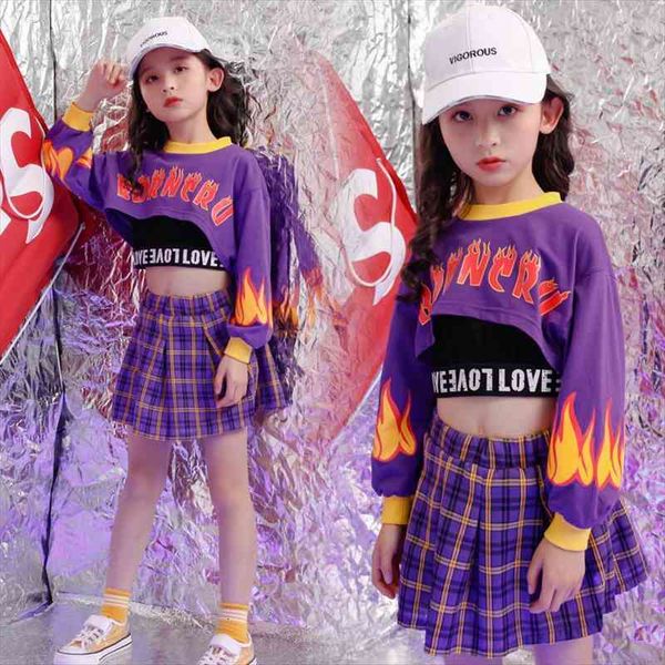 girls hip hop crop sweatshirt plaid mini skirt clothing sets kids purple outfit child street dance teen costumes streetwear, White
girls hip hop crop sweatshirt plaid mini skirt clothing sets kids purple outfit child street dance teen costumes streetwear, White