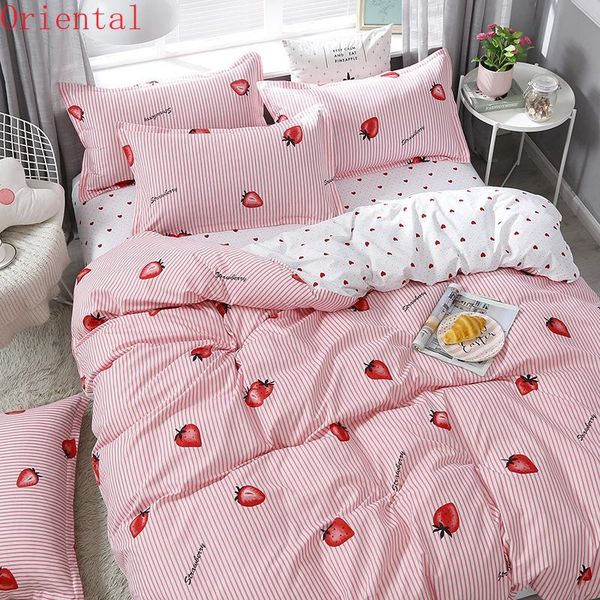 claroom pink strawberry bed linens cute bedding set girls duvet cover sets quilt sheet king size ti51#
claroom pink strawberry bed linens cute bedding set girls duvet cover sets quilt sheet king size ti51#