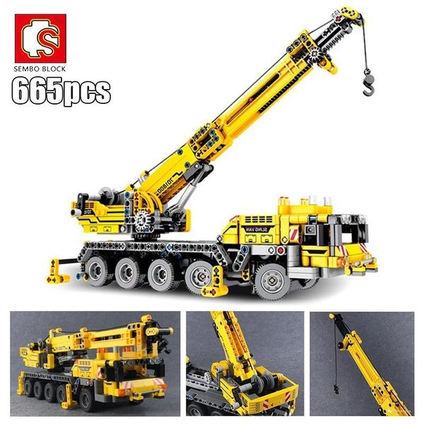 sembo fit technic mobile crane creator expert ideas bricks set 665pcs city engineer crab building blocks toys children gift 1008
sembo fit technic mobile crane creator expert ideas bricks set 665pcs city engineer crab building blocks toys children gift 1008