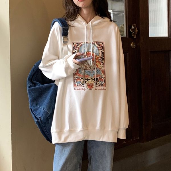 early autumn 2021 new korean version small man loose pullover student print hoodie versatile long sleeved women's sweater, Black
early autumn 2021 new korean version small man loose pullover student print hoodie versatile long sleeved women's sweater, Black