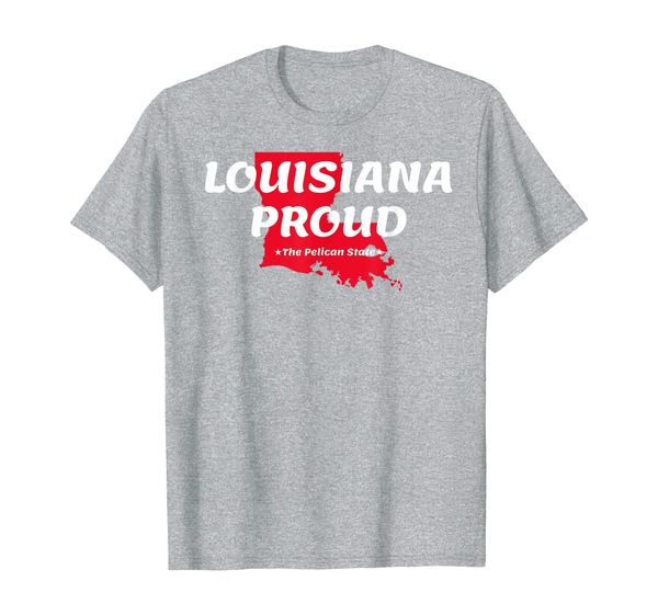 louisiana proud t-shirt, White;black 
louisiana proud t-shirt, White;black