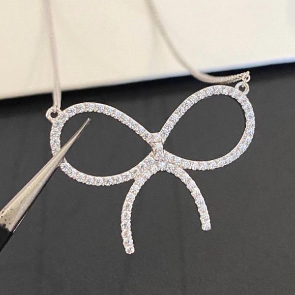 brand pure 925 sterling silver women jewelry, bow necklace, engagement wedding birthday party gift accessories.girl chains1
brand pure 925 sterling silver women jewelry, bow necklace, engagement wedding birthday party gift accessories.girl chains1