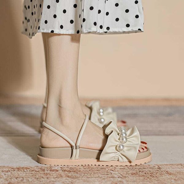 sandals summer pearl two wear fairy wind flat college ladies with skirt roma shoes, Black
sandals summer pearl two wear fairy wind flat college ladies with skirt roma shoes, Black