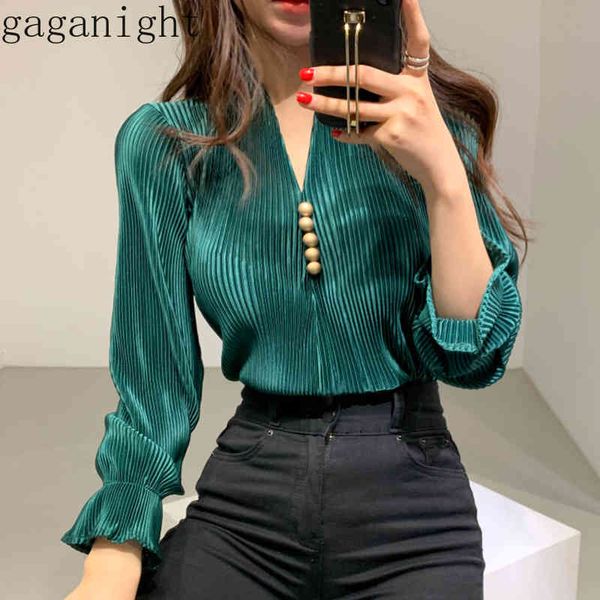 gaganight elegant women blouses long sleeve v neck button solid korean fashion shirt female chic slim vintage blusas spring 210519, White
gaganight elegant women blouses long sleeve v neck button solid korean fashion shirt female chic slim vintage blusas spring 210519, White