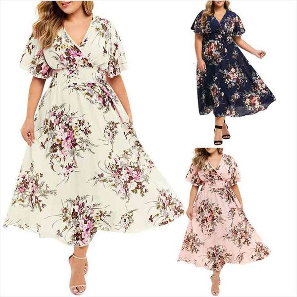 5xl plus size dress fashion women floral printed dresses flower colthing v-neck short sleeve casual dress, Black;gray
5xl plus size dress fashion women floral printed dresses flower colthing v-neck short sleeve casual dress, Black;gray