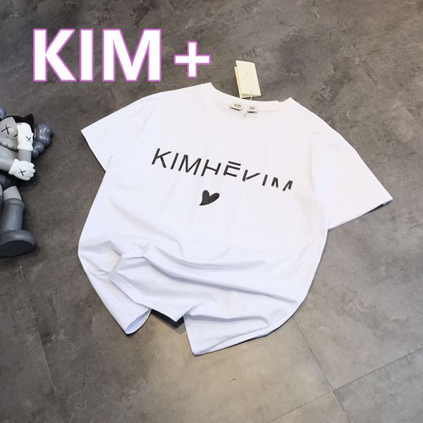 brand fashion brand kim + 21 new summer simple love short sleeve loose casual easy to match comfortable breathable women's t-shirt, White;black
brand fashion brand kim + 21 new summer simple love short sleeve loose casual easy to match comfortable breathable women's t-shirt, White;black