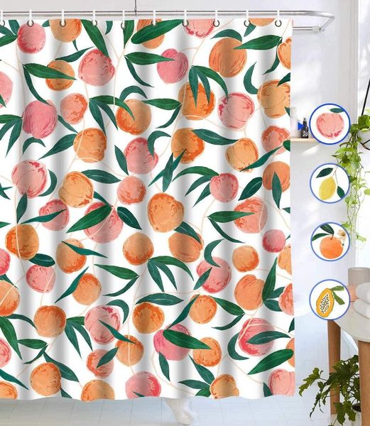 peach fruits shower curtains cute bright colorful design waterproof fabric bathroom decor set with 12 hooks peachy pink
peach fruits shower curtains cute bright colorful design waterproof fabric bathroom decor set with 12 hooks peachy pink
