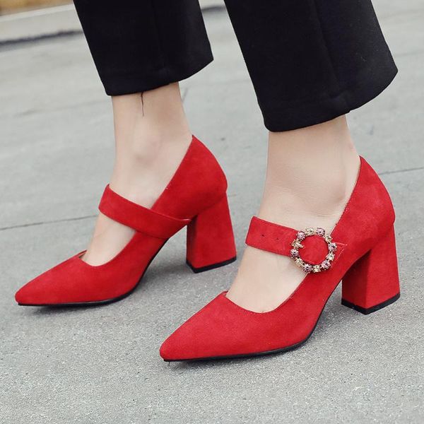 dress shoes plus size 34-46 women pumps thick high heels buckle crystal mary jane ladies wedding fashion elegant work, Black
dress shoes plus size 34-46 women pumps thick high heels buckle crystal mary jane ladies wedding fashion elegant work, Black