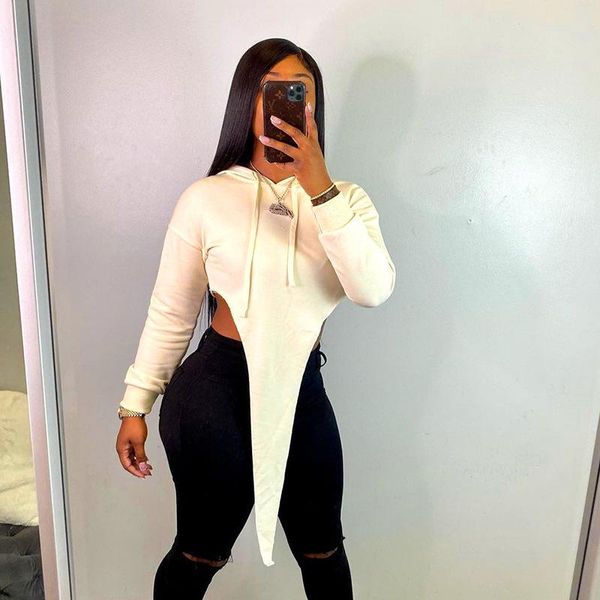 women's hoodies & sweatshirts y2k high street women irregular hem hoodie solid color long sleeve hooded pullover, Black
women's hoodies & sweatshirts y2k high street women irregular hem hoodie solid color long sleeve hooded pullover, Black