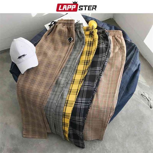 lappster men streetwear plaid harem pants man casual straight joggers korean fashions track plus size trousers 210420, Black
lappster men streetwear plaid harem pants man casual straight joggers korean fashions track plus size trousers 210420, Black