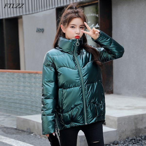 winter elegant women thick warm bright side cotton coat casual street jacket outwear 210423, Black
winter elegant women thick warm bright side cotton coat casual street jacket outwear 210423, Black