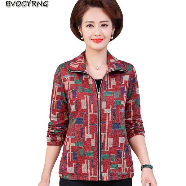 women's jackets mom spring and autumn jacket 2021 women fashion casual printed medium length coat female plus size 5xl outerwear, Black;brown
women's jackets mom spring and autumn jacket 2021 women fashion casual printed medium length coat female plus size 5xl outerwear, Black;brown
