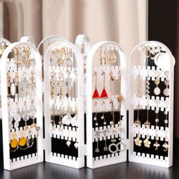 hooks & rails 2021 portable household large capacity jewelry necklace earrings storage artifact vertical earring display folding frame
hooks & rails 2021 portable household large capacity jewelry necklace earrings storage artifact vertical earring display folding frame