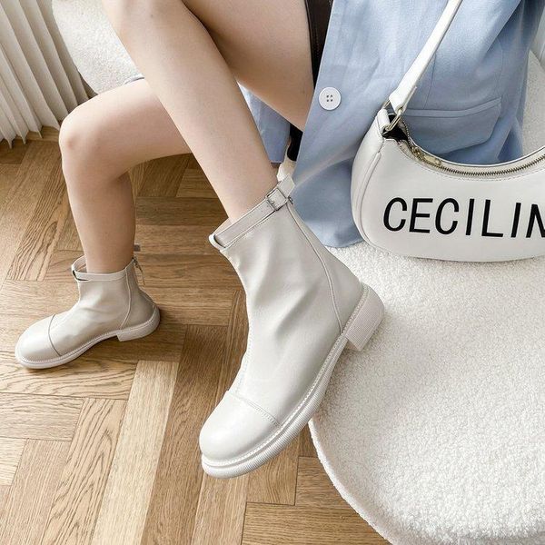 boots 2021 fashion buckle round head ankle for women solid color flat shoes woman back zipper winter season keep warm snow, Black
boots 2021 fashion buckle round head ankle for women solid color flat shoes woman back zipper winter season keep warm snow, Black