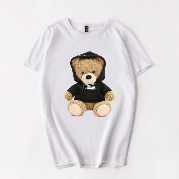 100% cotton short sleeve t-shirt 2021 spring-summer bear pattern women's boutique loose casual women o-neck top, White
100% cotton short sleeve t-shirt 2021 spring-summer bear pattern women's boutique loose casual women o-neck top, White