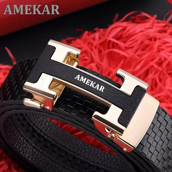 men's leather belts fashion h-shaped automatic buckle cowhide young joker, Black;brown
men's leather belts fashion h-shaped automatic buckle cowhide young joker, Black;brown
