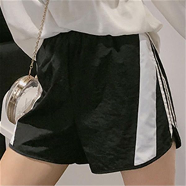 women's shorts women high wais transparent side stripe 2021 summer ulzzang simple korean harajuku thin running, White;black
women's shorts women high wais transparent side stripe 2021 summer ulzzang simple korean harajuku thin running, White;black