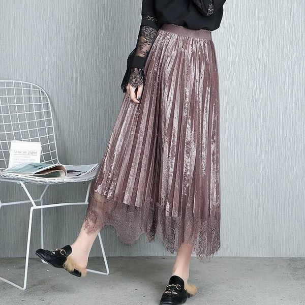 skirts gold velvet embroidery tulle 2021 summer spring high waist a word long skirt pleated female tutu, Black
skirts gold velvet embroidery tulle 2021 summer spring high waist a word long skirt pleated female tutu, Black