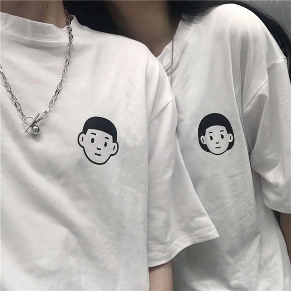 women's t-shirt net red ins super couple's short sleeve summer dress korean version chaoyuansufeng tiaodi clothes 1ph9, White
women's t-shirt net red ins super couple's short sleeve summer dress korean version chaoyuansufeng tiaodi clothes 1ph9, White
