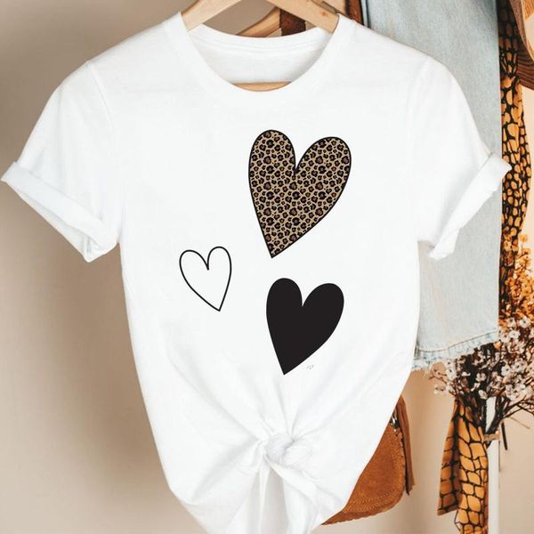 women's t-shirt women clothes leopard love heart casual trend cartoon summer short sleeve print fashion tshirt female tee graphic, White
women's t-shirt women clothes leopard love heart casual trend cartoon summer short sleeve print fashion tshirt female tee graphic, White