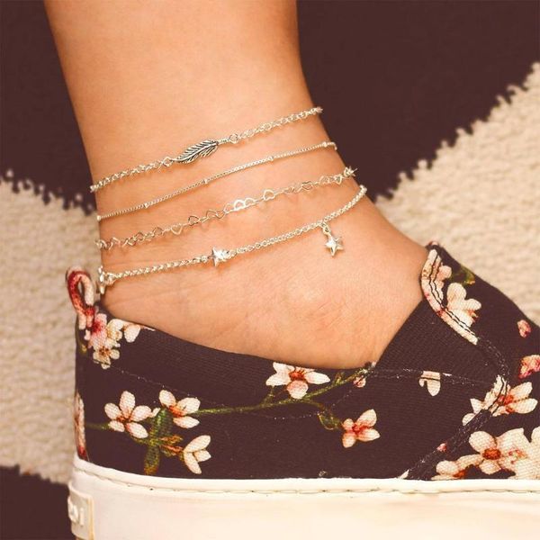 anklets alloy leaf hollow heart beads ankle chains stars charm for women silver color 2021 summer fashion beach foot jewelry, Red;blue
anklets alloy leaf hollow heart beads ankle chains stars charm for women silver color 2021 summer fashion beach foot jewelry, Red;blue