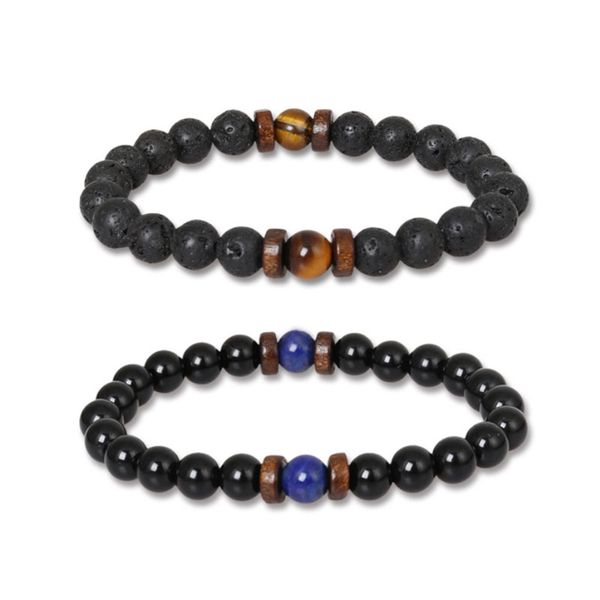 handmade natural energy lava stone bead strands charm bracelets for women men couple party club yoga jewelry, Black
handmade natural energy lava stone bead strands charm bracelets for women men couple party club yoga jewelry, Black