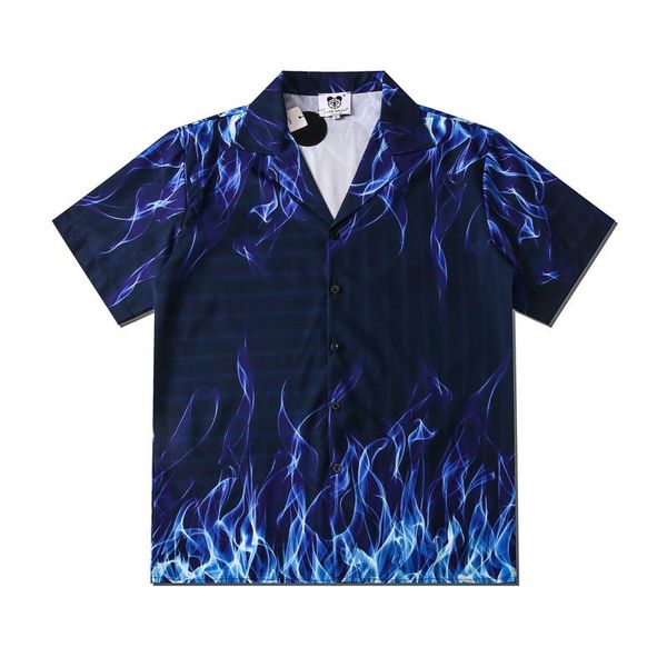 men's casual shirts 3d blue flame print short sleeve streetwear hip hop harajuku summer hawaiian beach korean floral fashion camisa, White;black
men's casual shirts 3d blue flame print short sleeve streetwear hip hop harajuku summer hawaiian beach korean floral fashion camisa, White;black