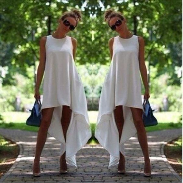 summer women designer dress solid o-neck irregular casual loose sleeveless dresses fashion beach clothing holiday, Black;gray
summer women designer dress solid o-neck irregular casual loose sleeveless dresses fashion beach clothing holiday, Black;gray