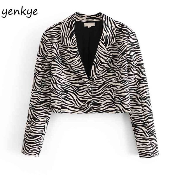 women vintage animal print cropped blazer notched collar long sleeve streetwear suit jacket fashion chic outerwear 210514, White;black
women vintage animal print cropped blazer notched collar long sleeve streetwear suit jacket fashion chic outerwear 210514, White;black