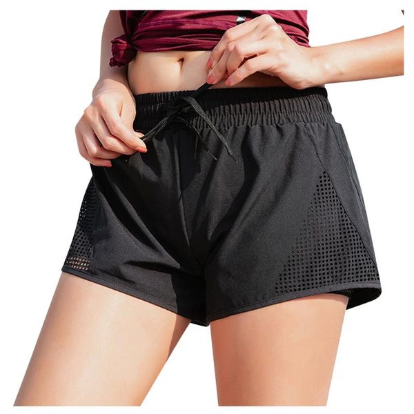women's shorts womens summer running pocket mesh breathable solid workout gym elastic waist quick-dry sportswear, White;black
women's shorts womens summer running pocket mesh breathable solid workout gym elastic waist quick-dry sportswear, White;black