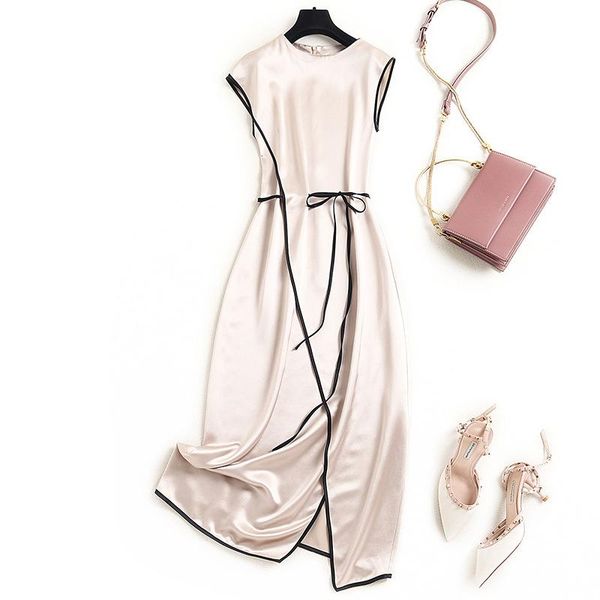 casual dresses shuchan tank dress women evening o-neck solid sleeveless summer 2021 mid-calf split acetate formal long, Black;gray
casual dresses shuchan tank dress women evening o-neck solid sleeveless summer 2021 mid-calf split acetate formal long, Black;gray