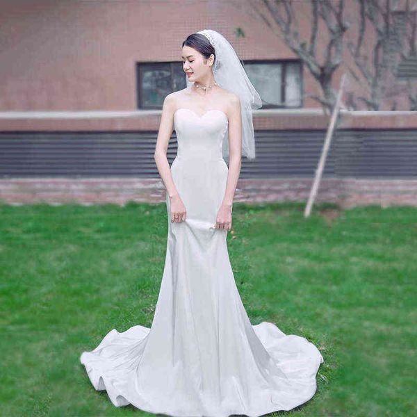 luxury street style dresses satin light wedding 2021 female white simple travel shooting fishtail bride bra korean go out yarn tail skirt, Black;pink
luxury street style dresses satin light wedding 2021 female white simple travel shooting fishtail bride bra korean go out yarn tail skirt, Black;pink