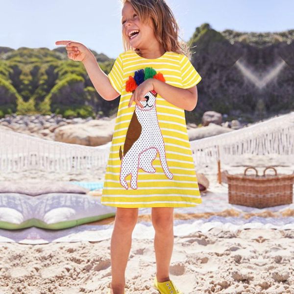 girl's dresses baby clothes summer kids girls casual short sleeve cartoon patterns cotton dress toddler active vestidos, Red;yellow
girl's dresses baby clothes summer kids girls casual short sleeve cartoon patterns cotton dress toddler active vestidos, Red;yellow