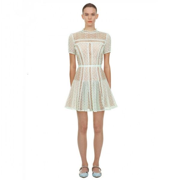 casual dresses elegant o-neck short sleeve self portrait green hollow out lace runway summer 2ptk, Black;gray
casual dresses elegant o-neck short sleeve self portrait green hollow out lace runway summer 2ptk, Black;gray