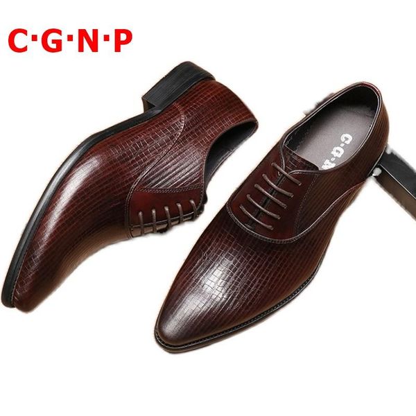 dress shoes c·g·n·p oxford men classic fashion pointed toe lace-up genuine leather brown black formal
dress shoes c·g·n·p oxford men classic fashion pointed toe lace-up genuine leather brown black formal