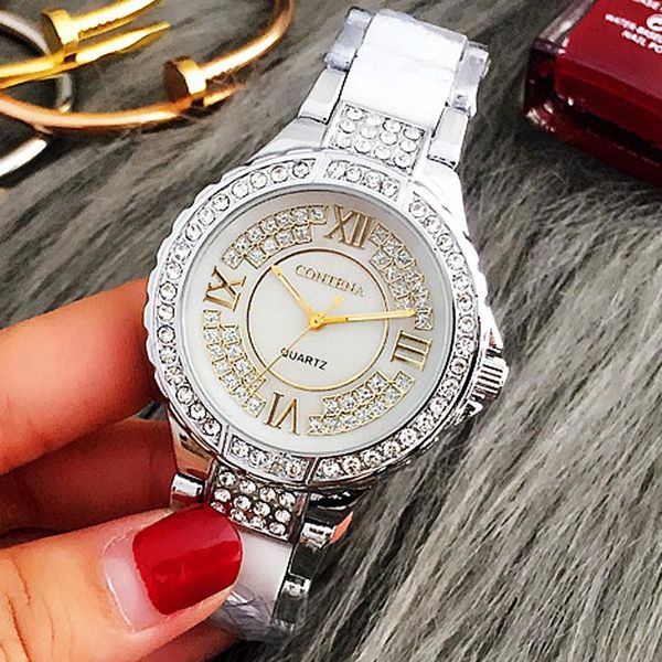 wristwatches good quality ladies ceramic watches women quartz watch famous wrist lady female clocks relogio feminino, Slivery;brown
wristwatches good quality ladies ceramic watches women quartz watch famous wrist lady female clocks relogio feminino, Slivery;brown