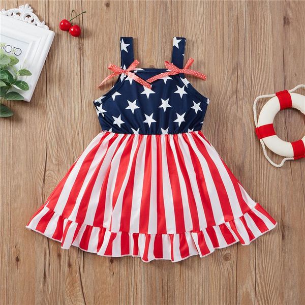 little girls independence day cotton sweet dress,sleeveless star stripe print square collar bowknot casual birthday party dress girl's, Red;yellow
little girls independence day cotton sweet dress,sleeveless star stripe print square collar bowknot casual birthday party dress girl's, Red;yellow