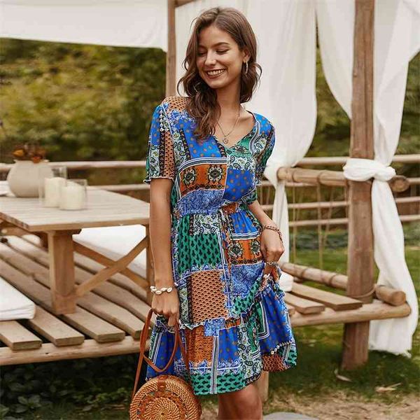 two piece dress summer casual short sleeve women cotton print v-neck high wasit knee-length new i31a, White
two piece dress summer casual short sleeve women cotton print v-neck high wasit knee-length new i31a, White