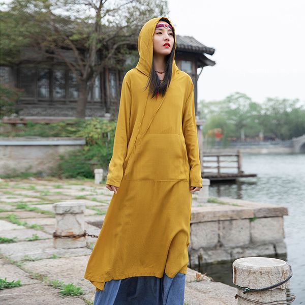 johnature women hooded cotton linen dresses long sleeve kangaroo pocket vintage robes spring solid color female dress 210521, Black;gray
johnature women hooded cotton linen dresses long sleeve kangaroo pocket vintage robes spring solid color female dress 210521, Black;gray