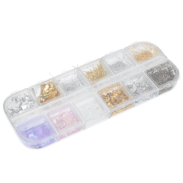 nail drill & accessories 1 box of gold foil platinum silver filaments opal powder ornament
nail drill & accessories 1 box of gold foil platinum silver filaments opal powder ornament