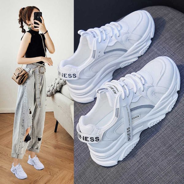 2021 autumn new style korean student daddy women's shoes sports women running casual y0907, Black
2021 autumn new style korean student daddy women's shoes sports women running casual y0907, Black