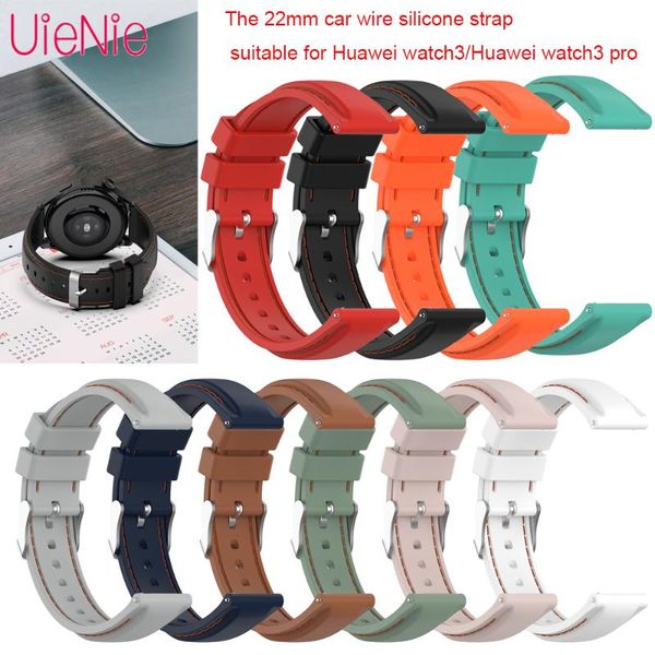watch bands 22mm car wire silicone strap for huawei watch3 band classic high-quality wristband pro bracelet accessories, Black;brown
watch bands 22mm car wire silicone strap for huawei watch3 band classic high-quality wristband pro bracelet accessories, Black;brown