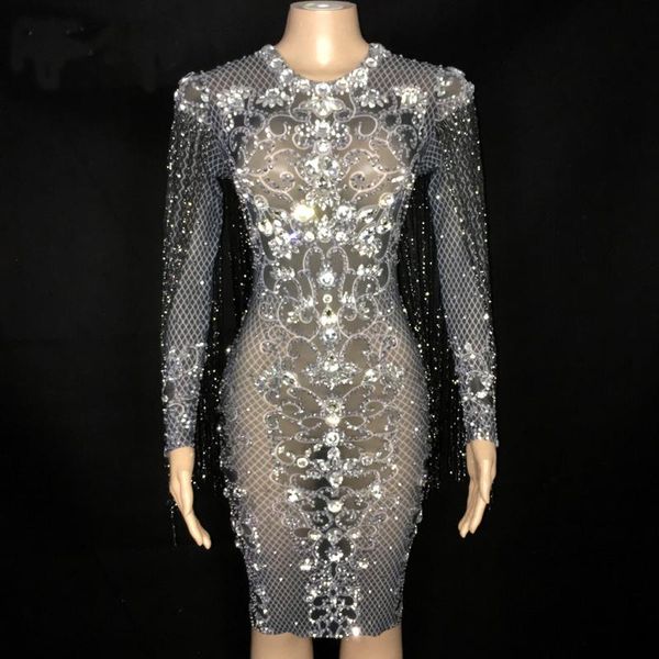 party decoration silver rhinestones black fringes see through dress birthday celebrate prom outfit bar women dance youdu
party decoration silver rhinestones black fringes see through dress birthday celebrate prom outfit bar women dance youdu