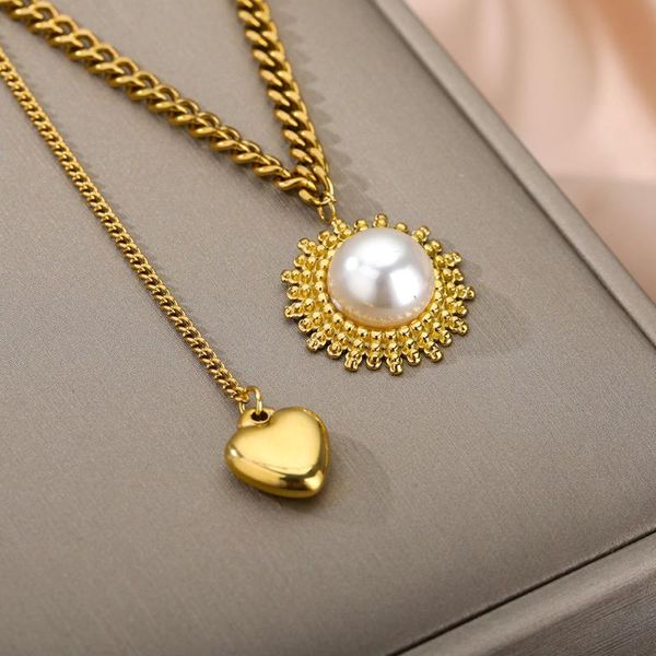 chains elegant sunflower pear necklaces for women gold stainless steel chain sun flower necklace vintage christmas jewelry gift 2021, Silver
chains elegant sunflower pear necklaces for women gold stainless steel chain sun flower necklace vintage christmas jewelry gift 2021, Silver