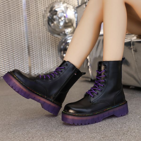 women and men martin leather boots high fashion winter warm shoes motorcycle ankle boots couple designer botas de invierno
women and men martin leather boots high fashion winter warm shoes motorcycle ankle boots couple designer botas de invierno