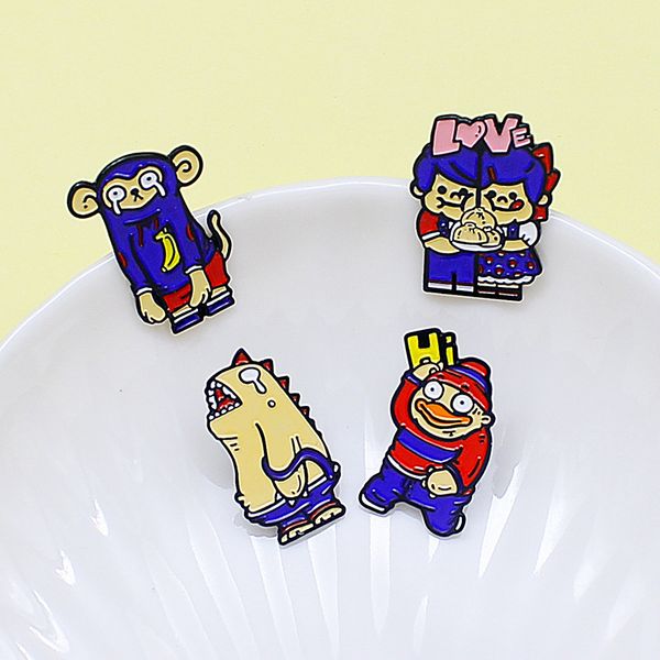 cute big mouth strange sad little monkey love meat bun boys and girls creative combination brooch jewelry, Gray
cute big mouth strange sad little monkey love meat bun boys and girls creative combination brooch jewelry, Gray