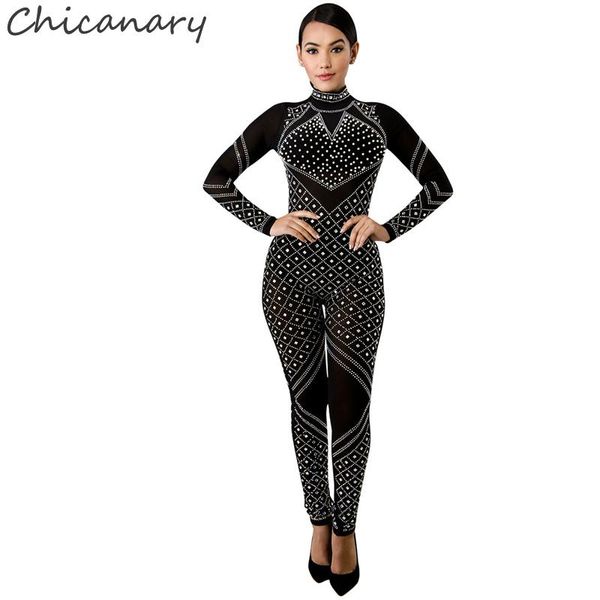 women's jumpsuits & rompers chicanary shiny rhinestone transparent jumpsuit women long sleeve skinny mesh womens ladies bodysuits, Black;white
women's jumpsuits & rompers chicanary shiny rhinestone transparent jumpsuit women long sleeve skinny mesh womens ladies bodysuits, Black;white