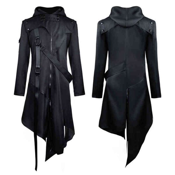 2020 fashion men gothic long sve hooded et new pure color halloween cosplay vintage costume, Tan;black
2020 fashion men gothic long sve hooded et new pure color halloween cosplay vintage costume, Tan;black